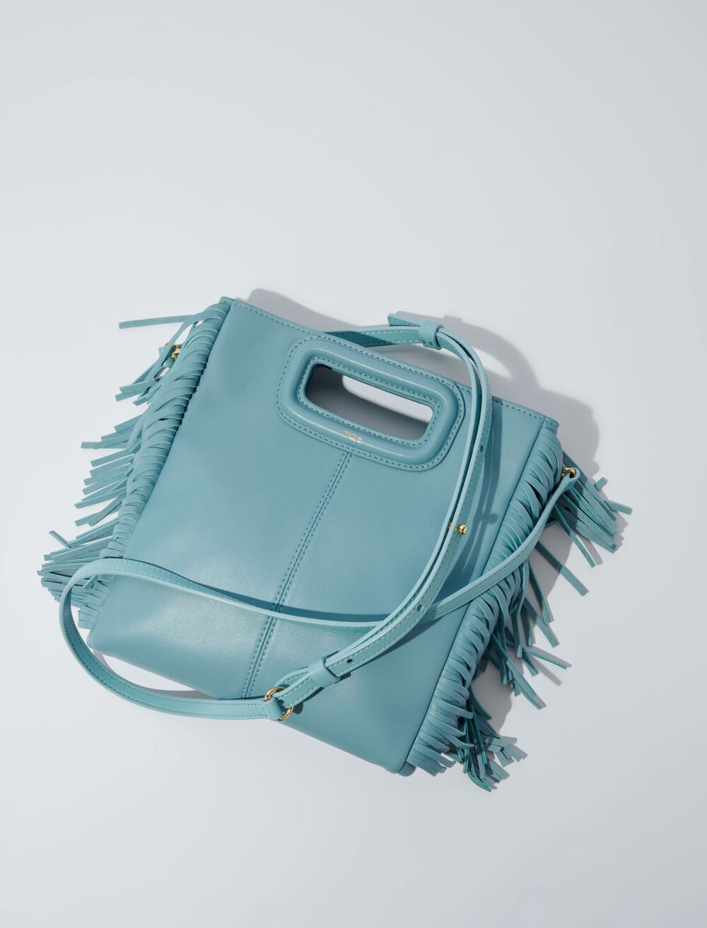Blue / Grey-featured-M Bag In Smooth Leather