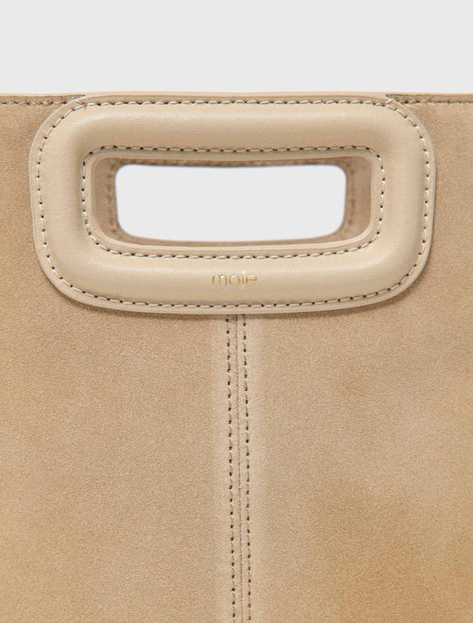 Suede M Bag Cappucino
