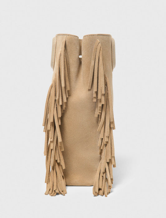 Suede M Bag Cappucino