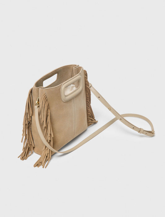 Suede M Bag Cappucino