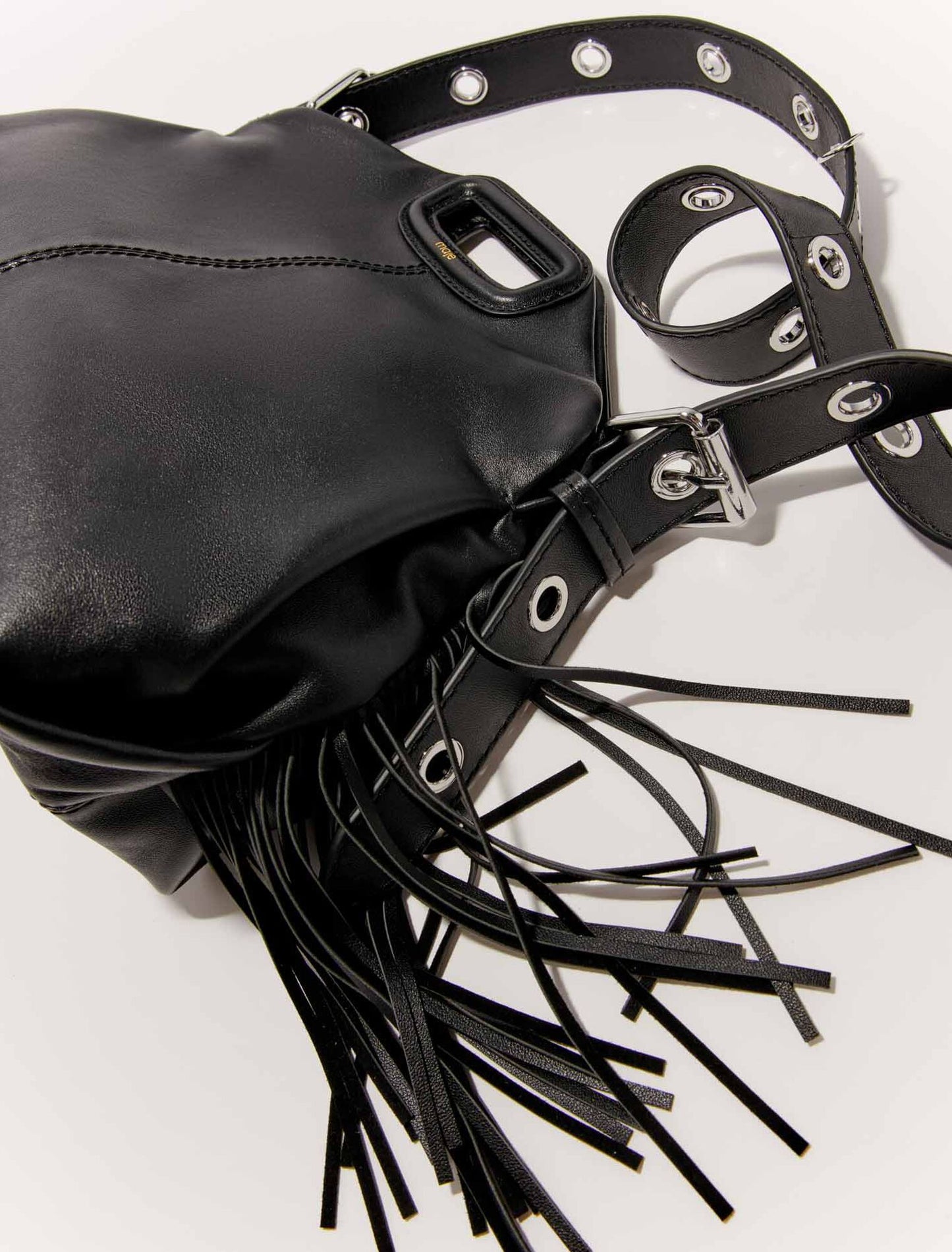 Black  -Smooth leather Miss M bag
