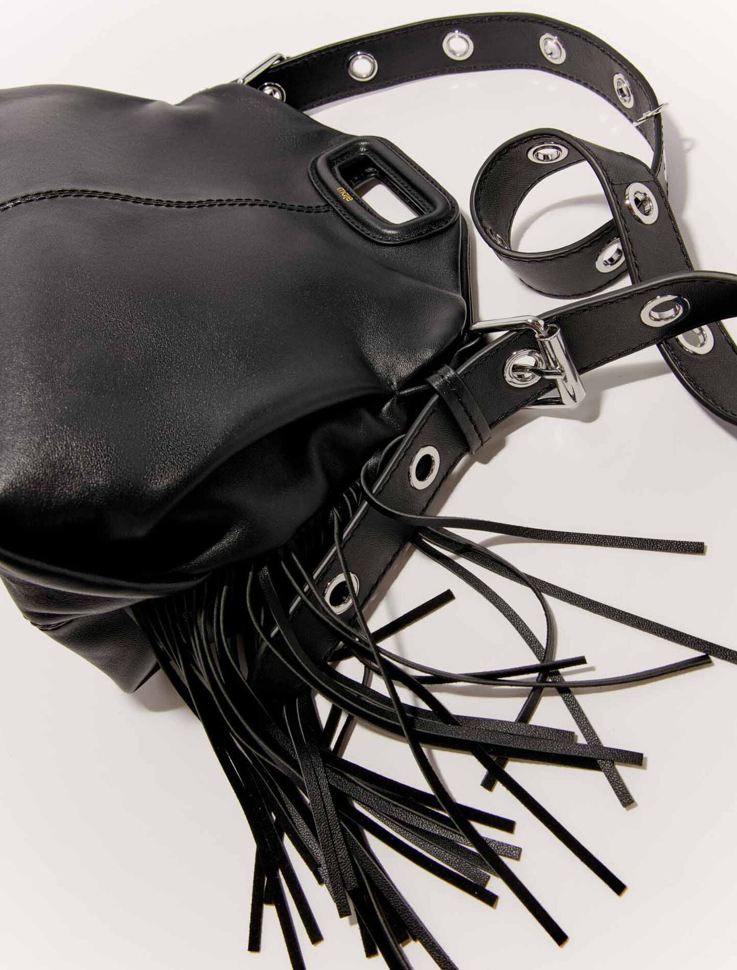 Black  -Smooth leather Miss M bag