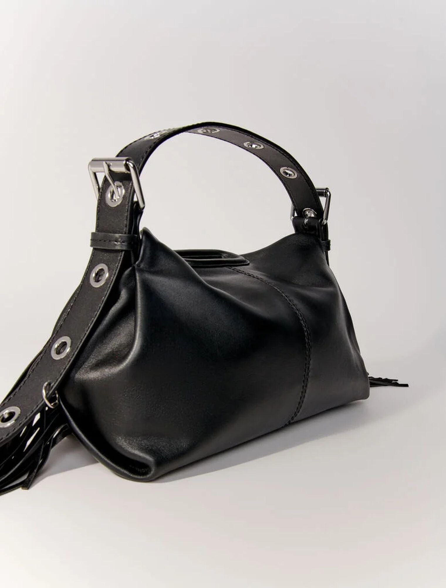 Black  -Smooth leather Miss M bag