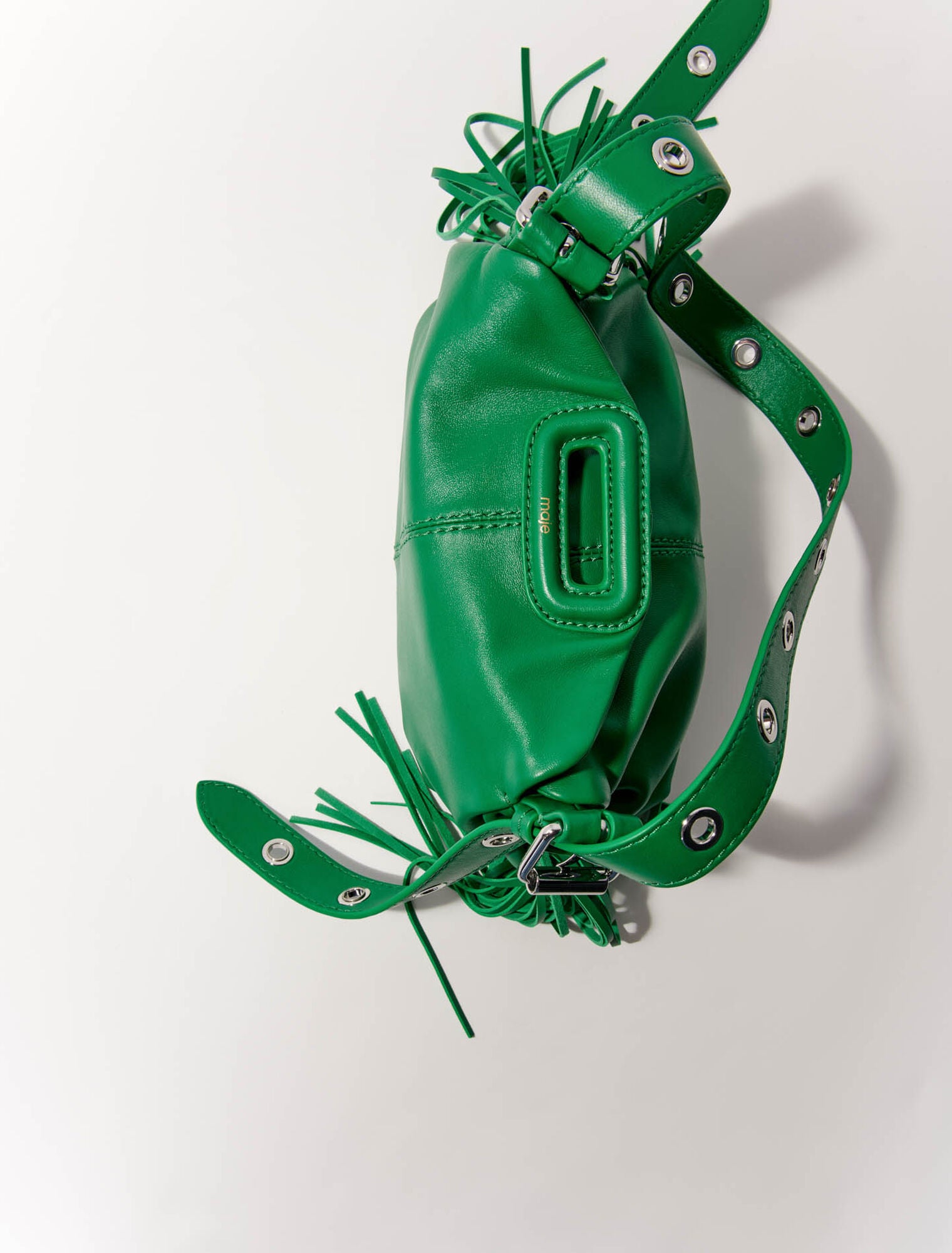 Green  -Smooth leather mini Miss M bag