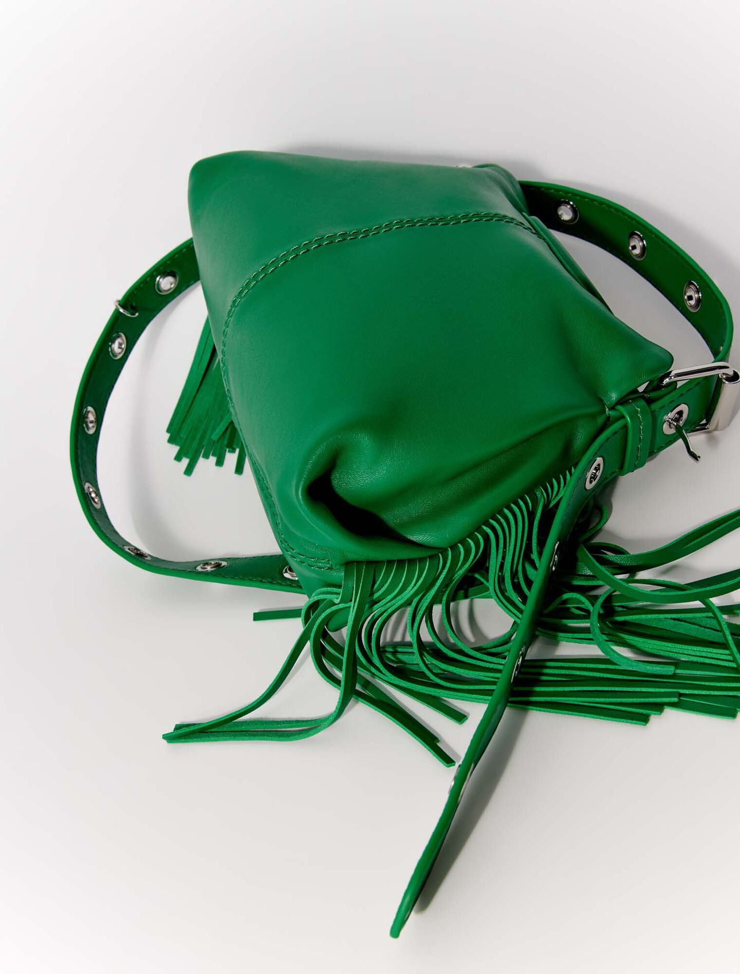 Green  -Smooth leather mini Miss M bag