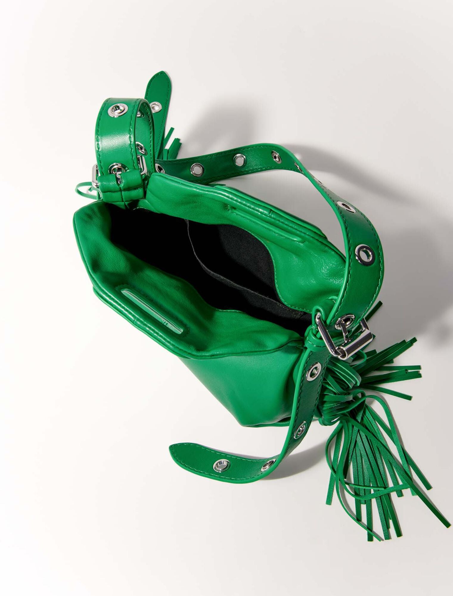 Green  -Smooth leather mini Miss M bag