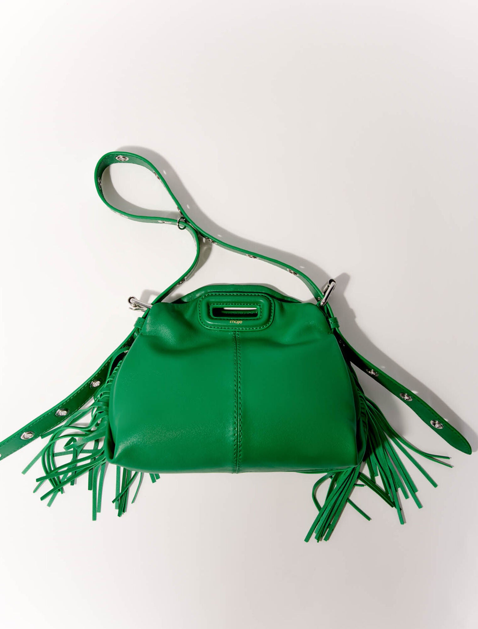 Green  -Smooth leather mini Miss M bag