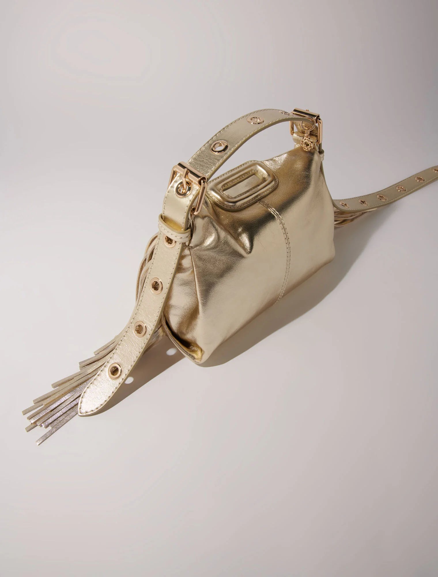 Gold  -Metallic leather Miss M Mini bag