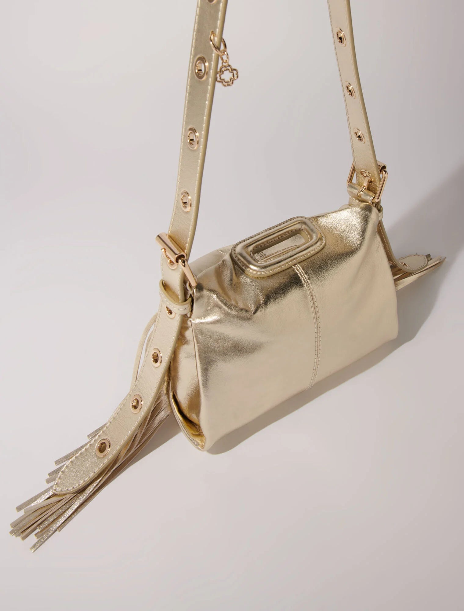 Gold  -Metallic leather Miss M Mini bag