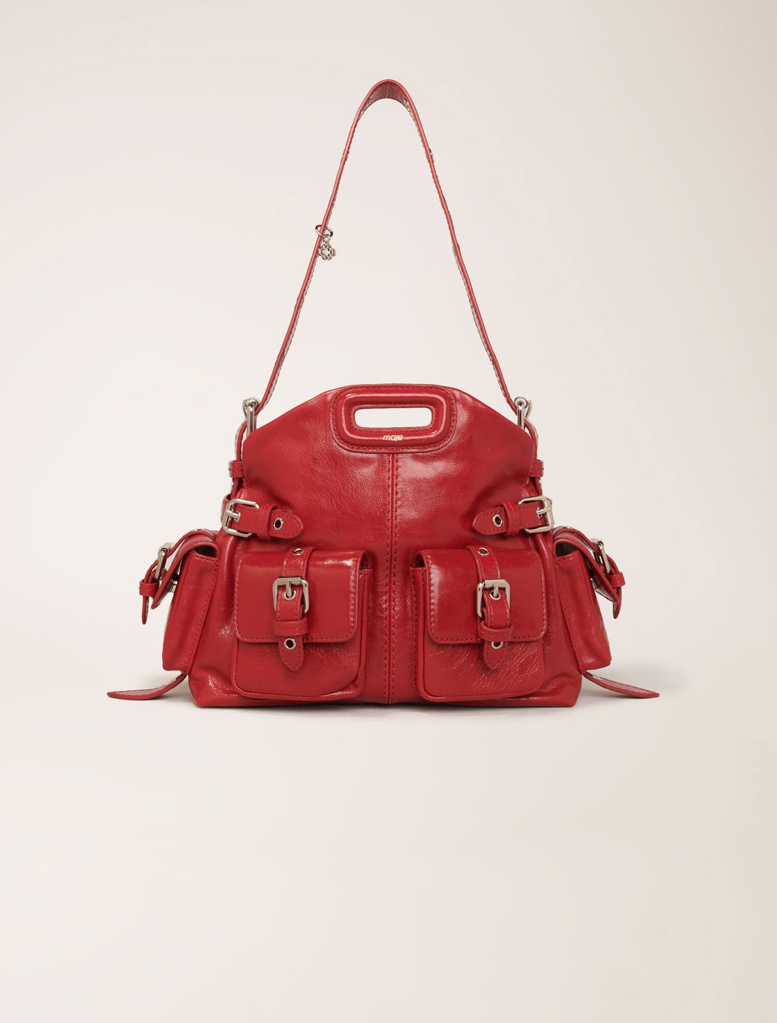 Miss m mini pockets leather bag