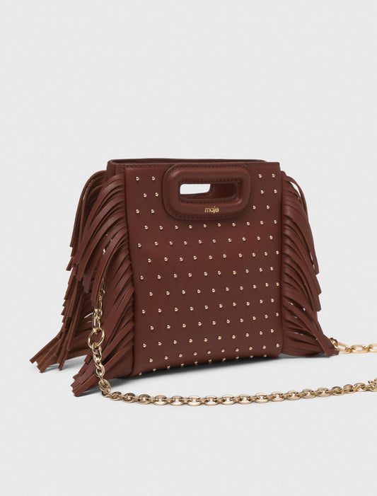 M mini leather and studs bag