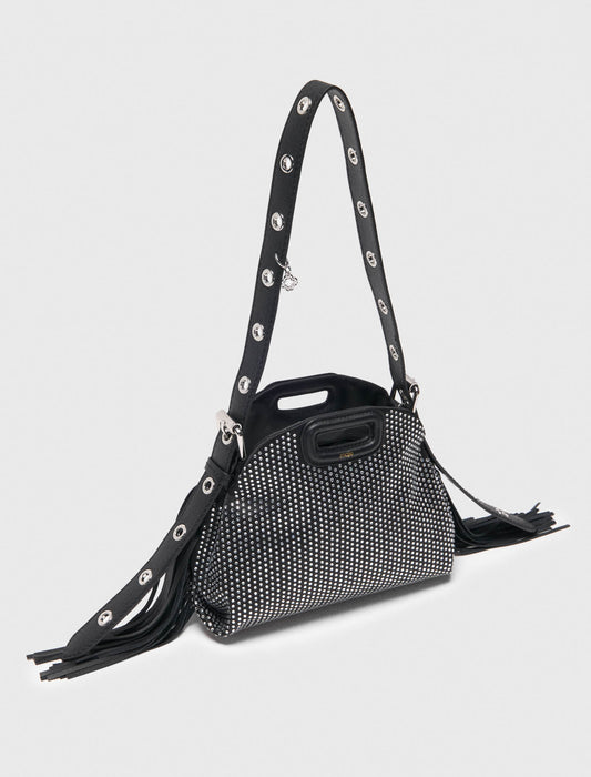 Rhinestone Miss M mini bag Black