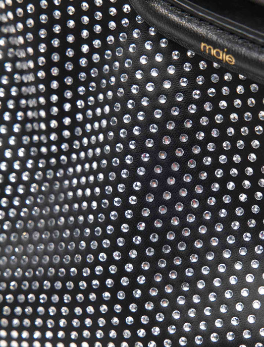 Rhinestone Miss M mini bag Black