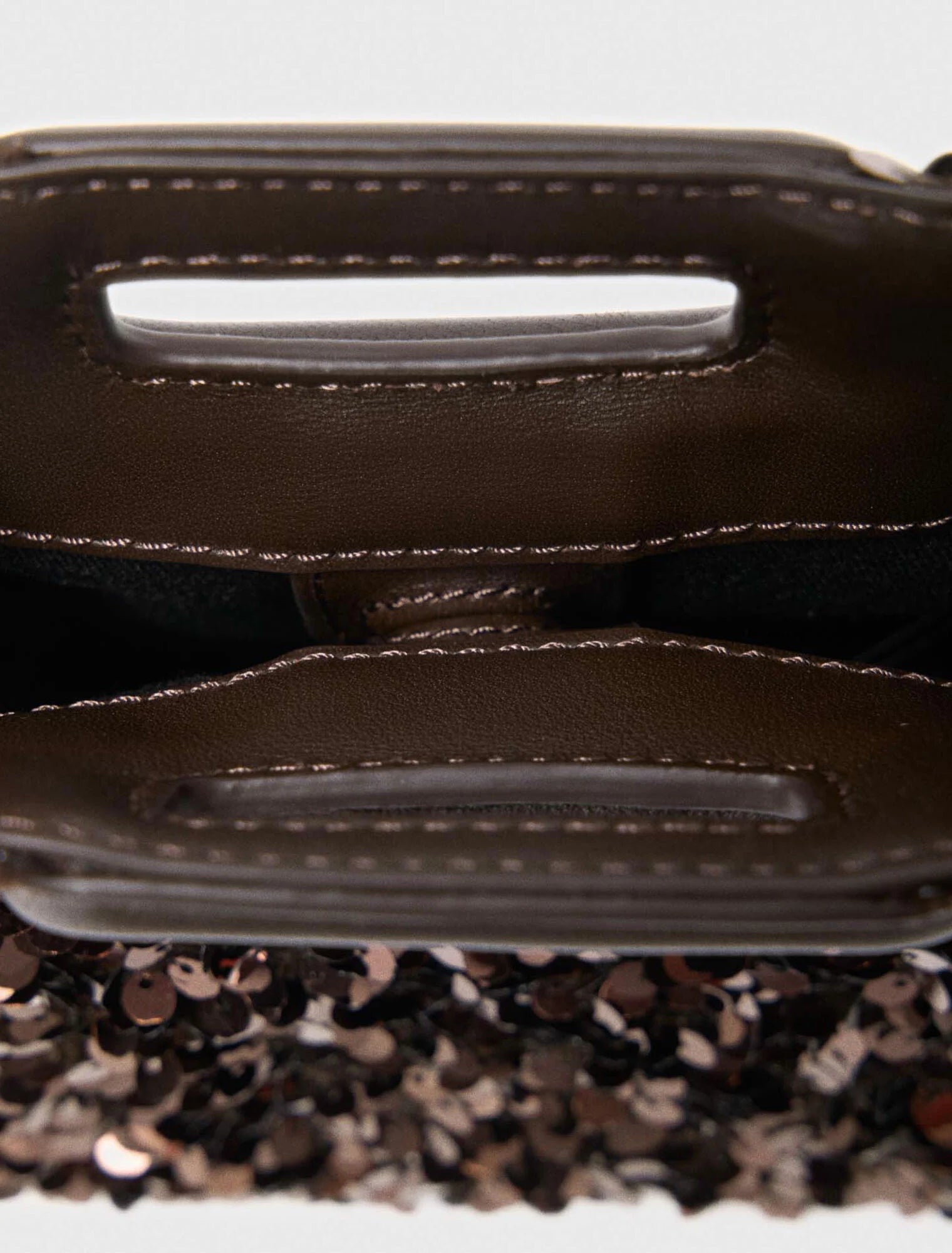 Rhinestone Miss M mini bag Brown