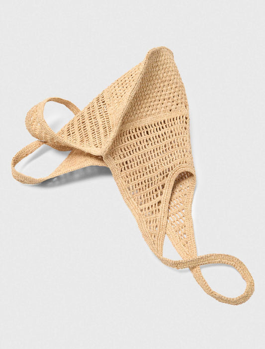Natural Raffia Bag Beige
