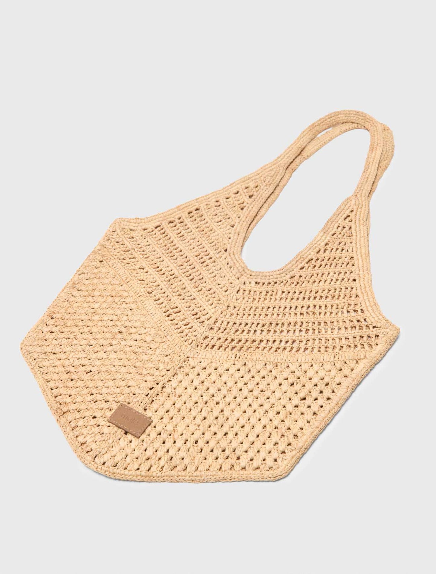 Natural Raffia Bag Beige