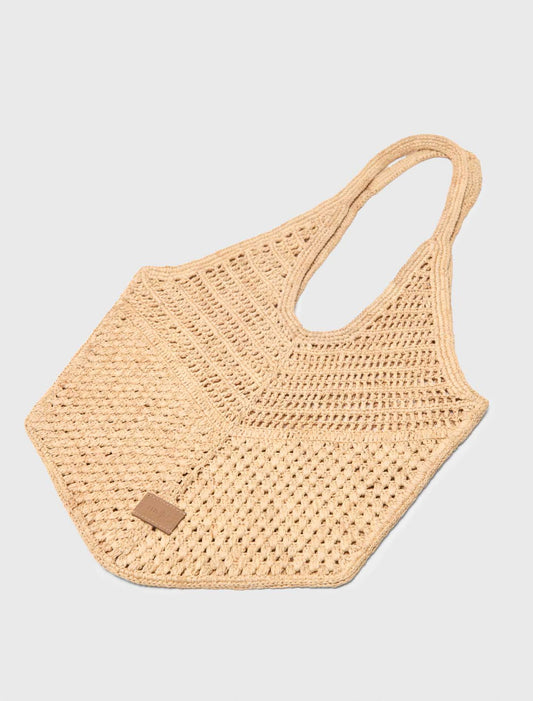 Natural Raffia Bag Beige
