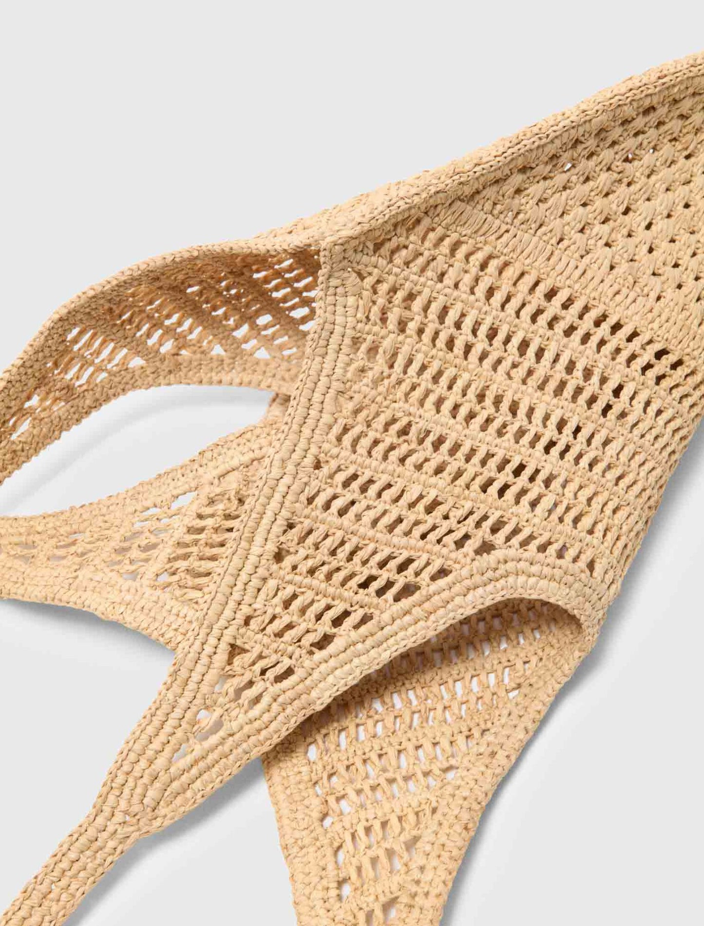 Natural Raffia Bag Beige