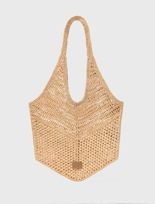 Natural Raffia Bag Beige