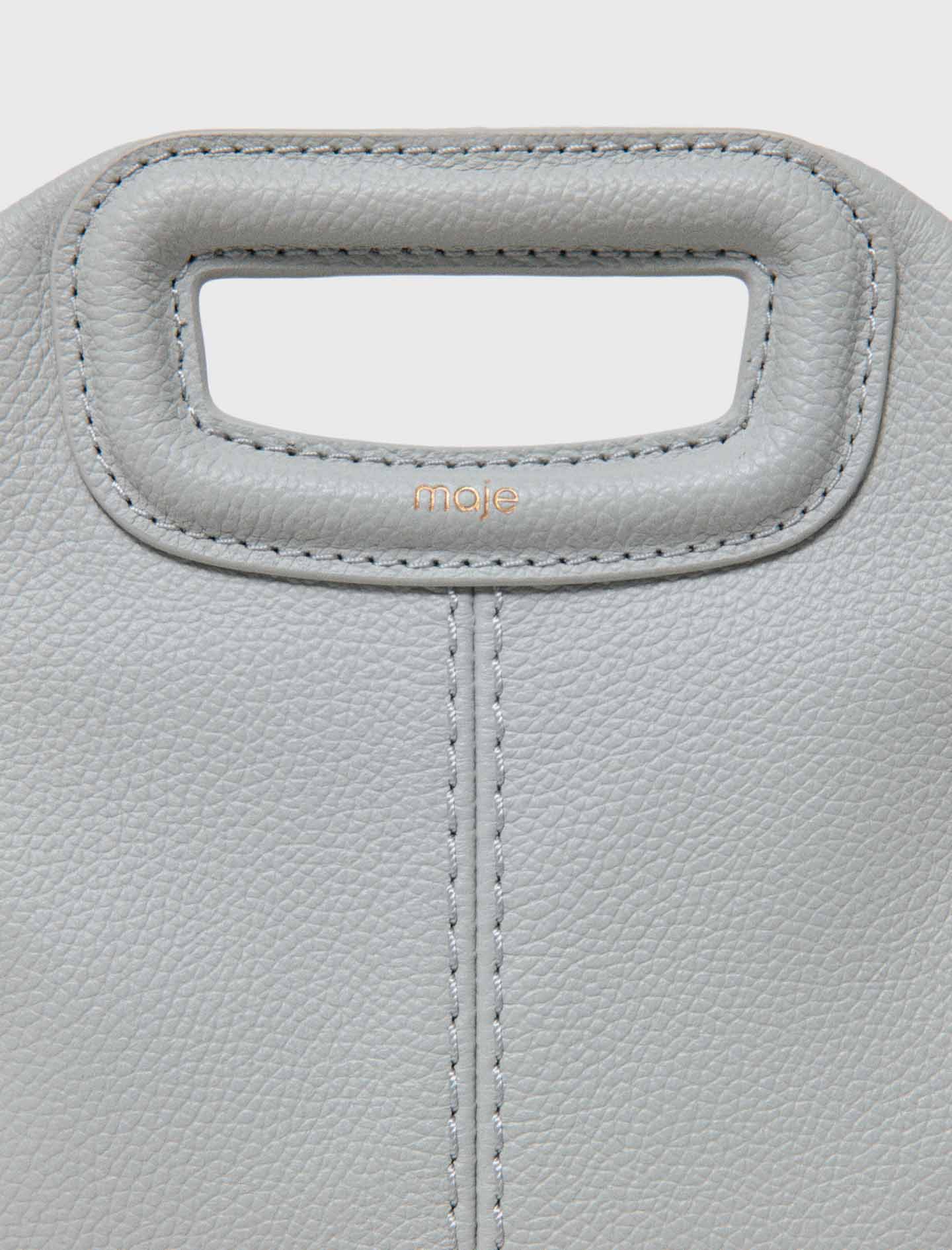 Grained Leather Miss M Bag LIGHT GREY