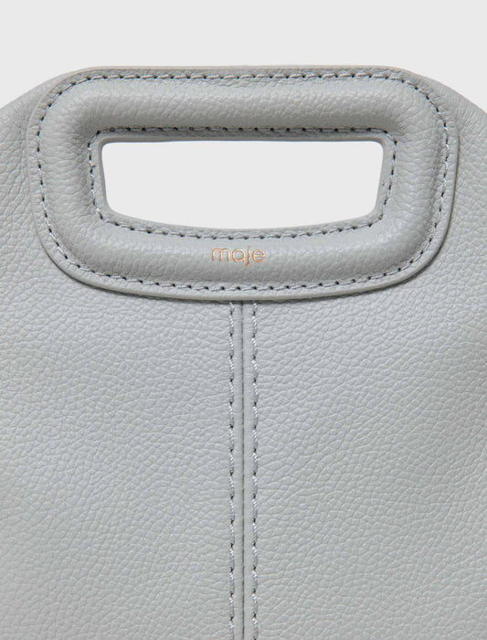 Grained Leather Miss M Bag LIGHT GREY
