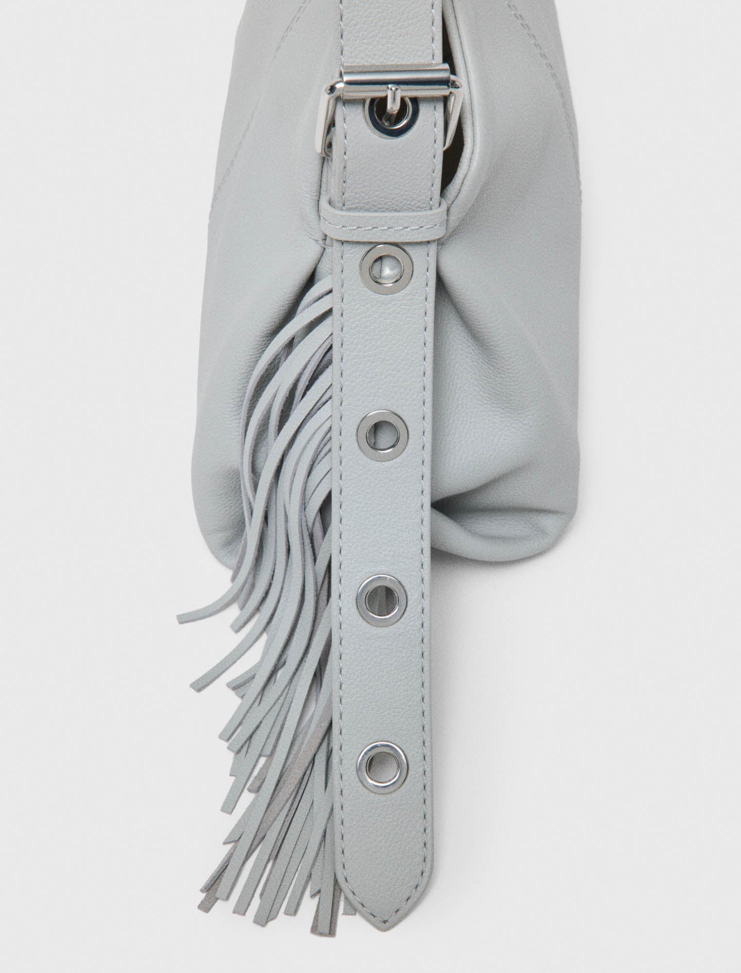 Grained Leather Miss M Bag LIGHT GREY