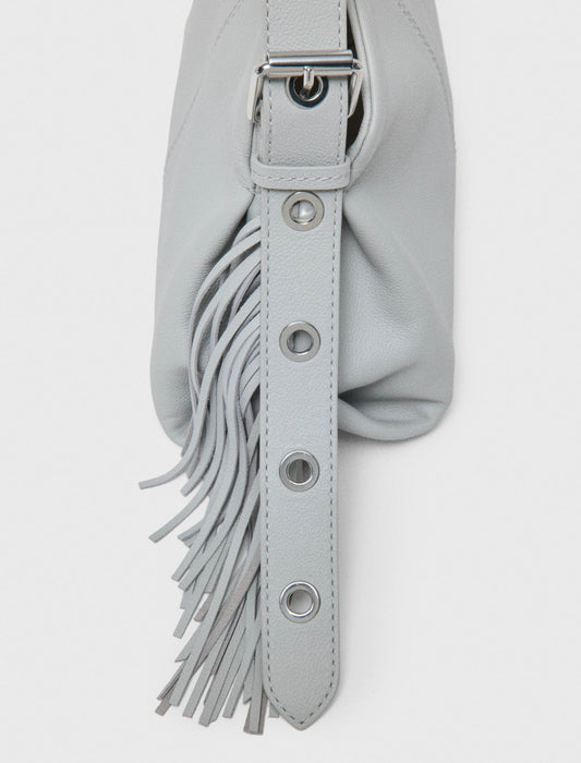 Grained Leather Miss M Bag LIGHT GREY