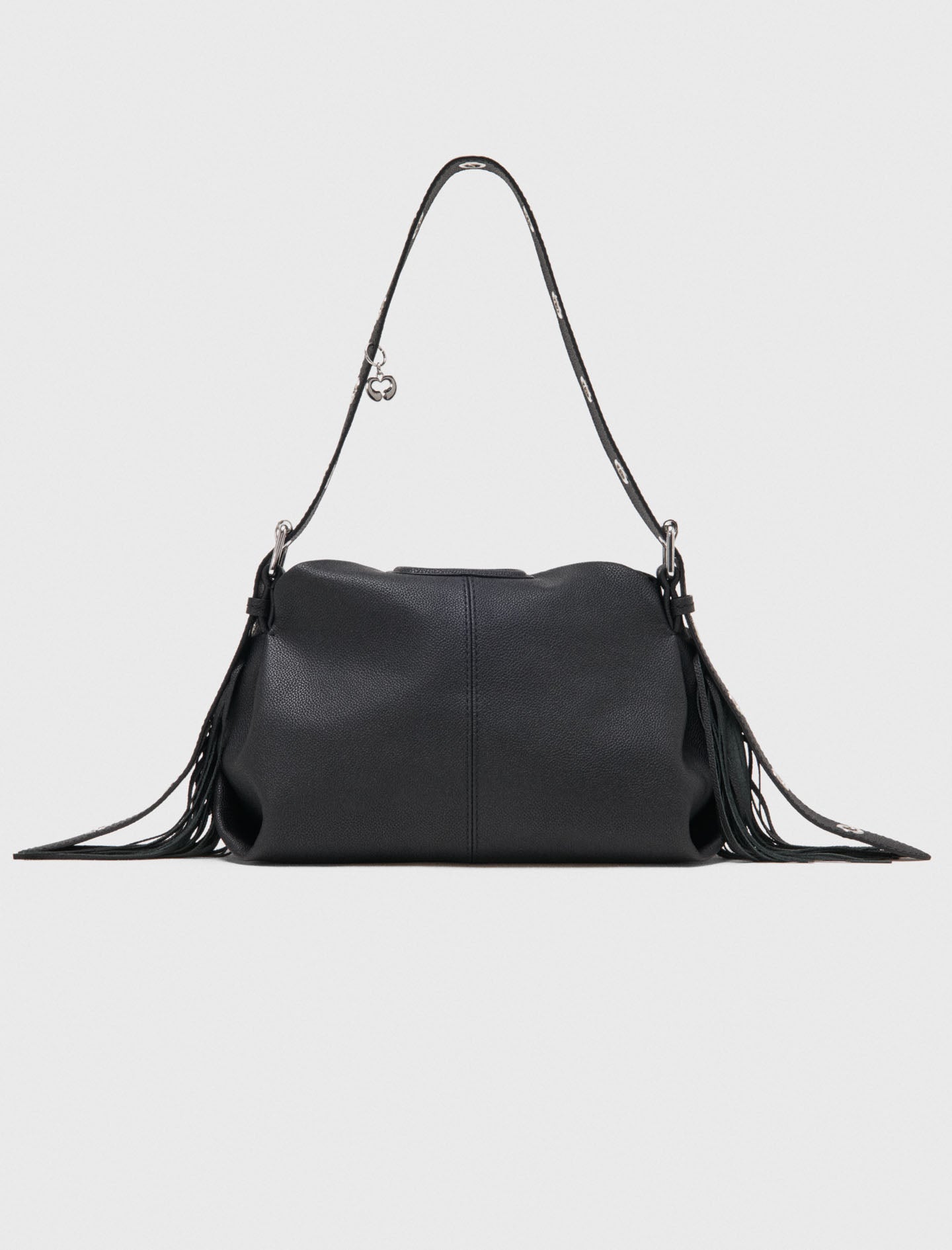 Grained leather Miss M bag Black