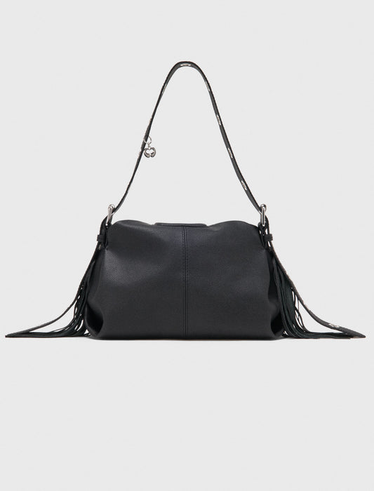 Grained leather Miss M bag Black