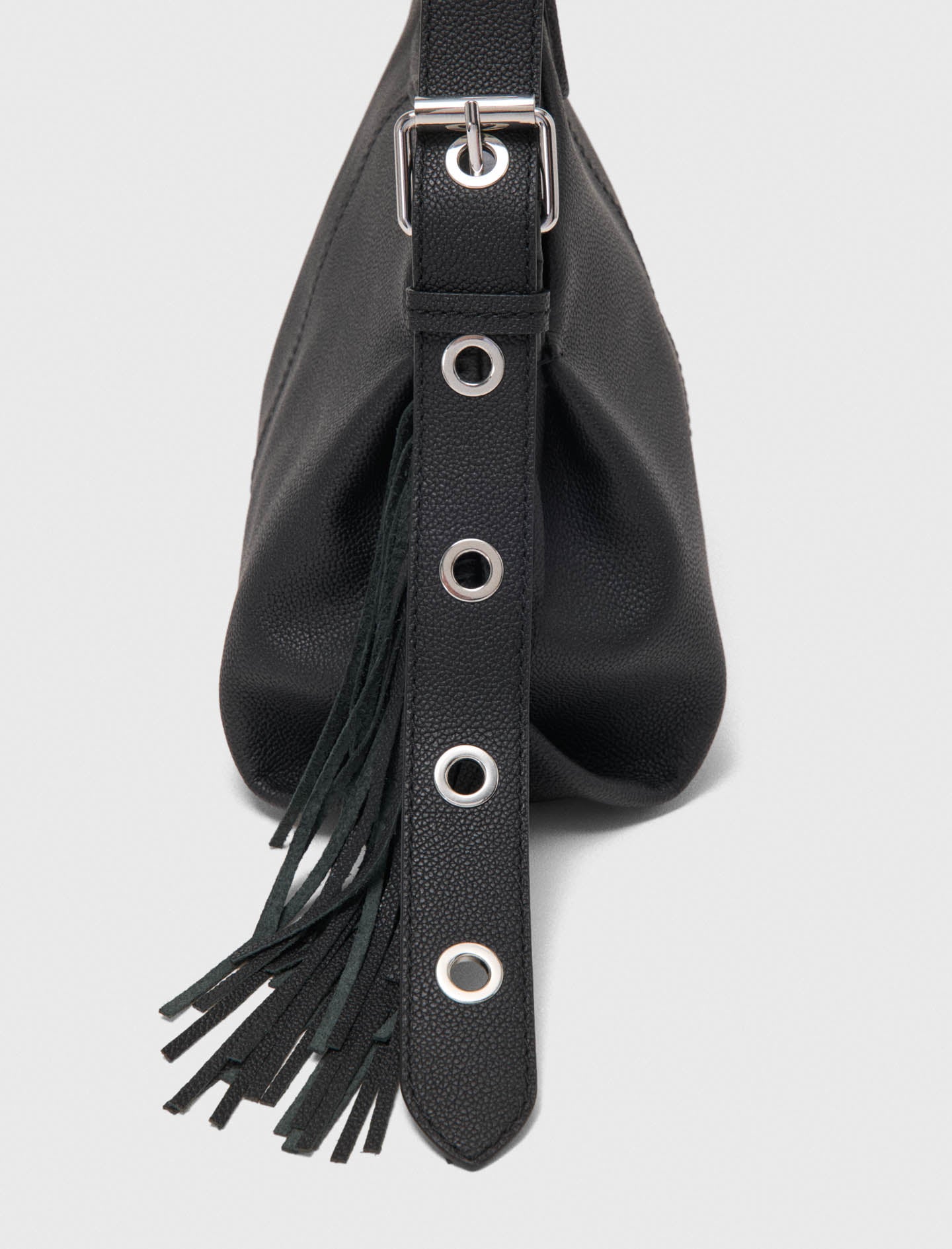 Grained leather Miss M bag Black