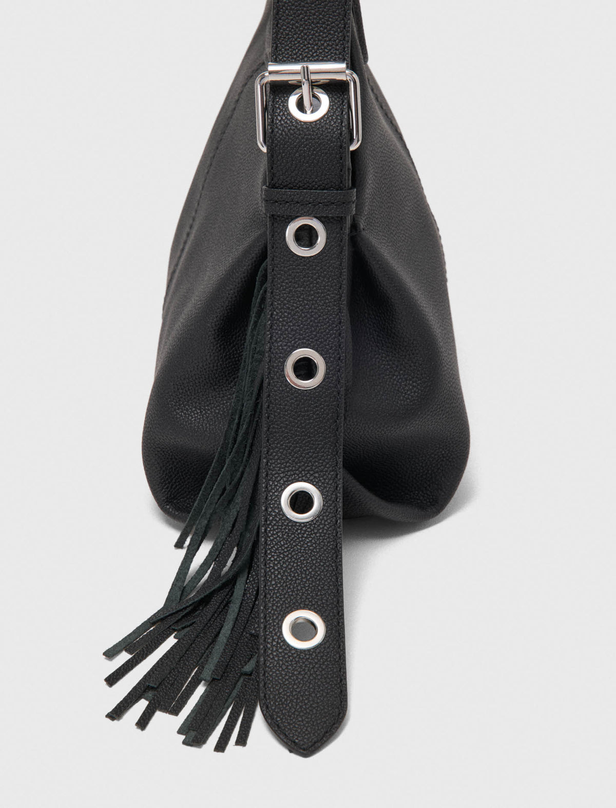 Grained leather Miss M bag Black