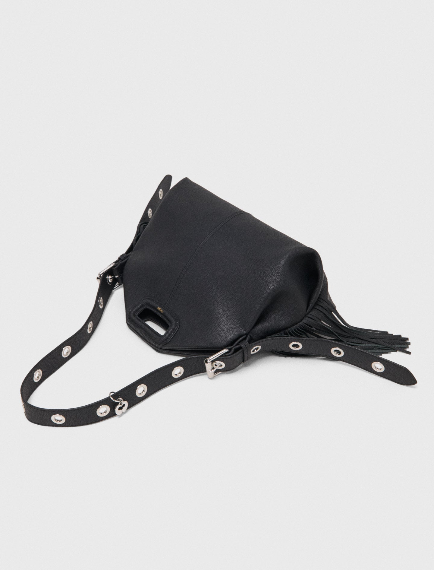 Grained leather Miss M bag Black