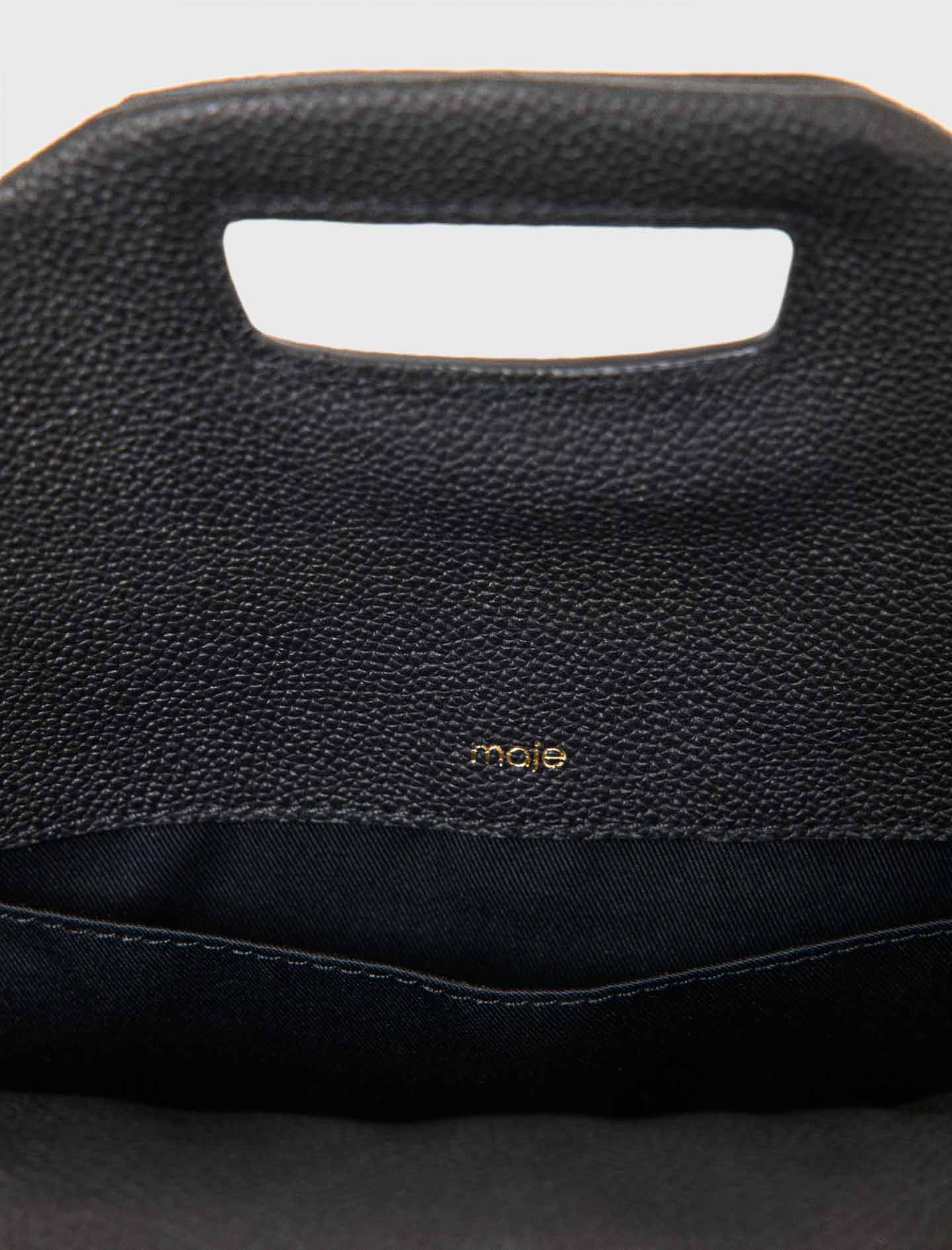 Grained leather Miss M bag Black