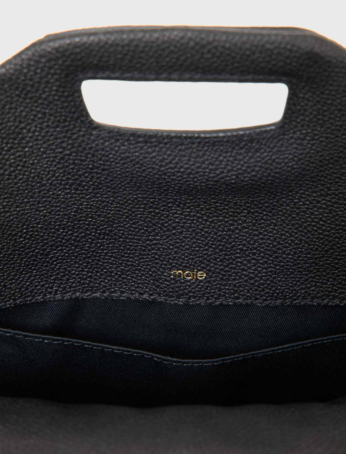 Grained leather Miss M bag Black