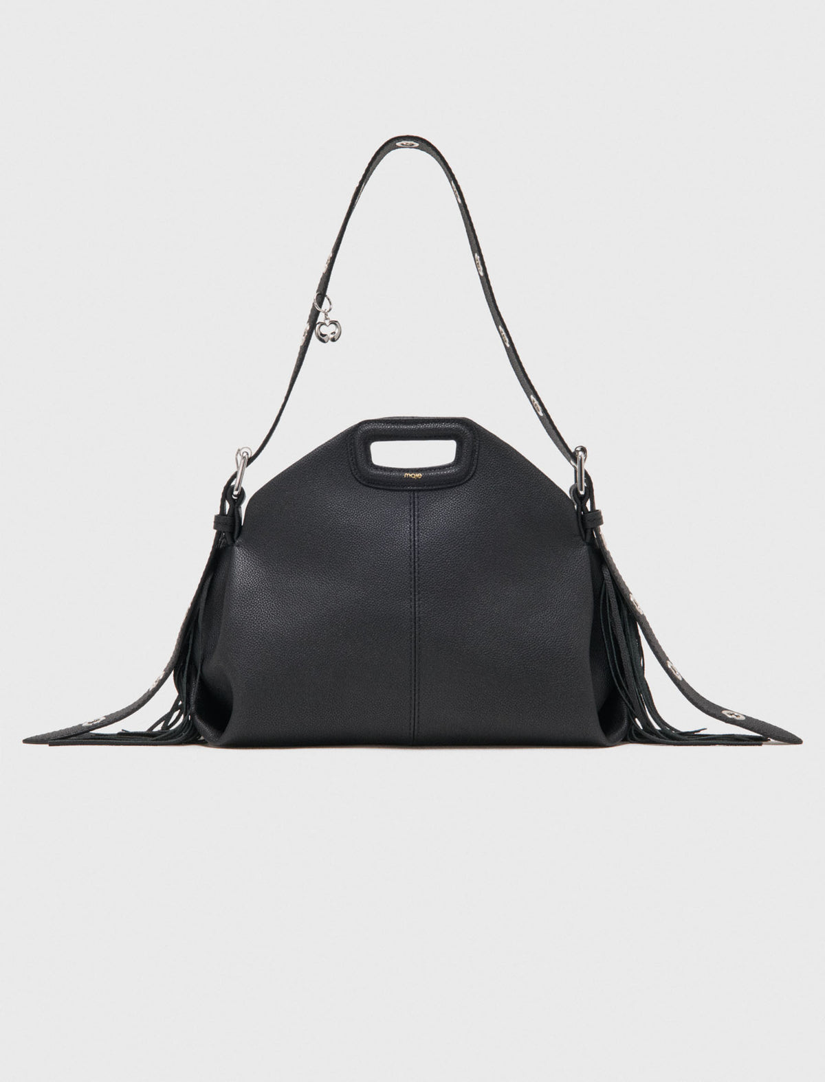 Grained leather Miss M bag Black