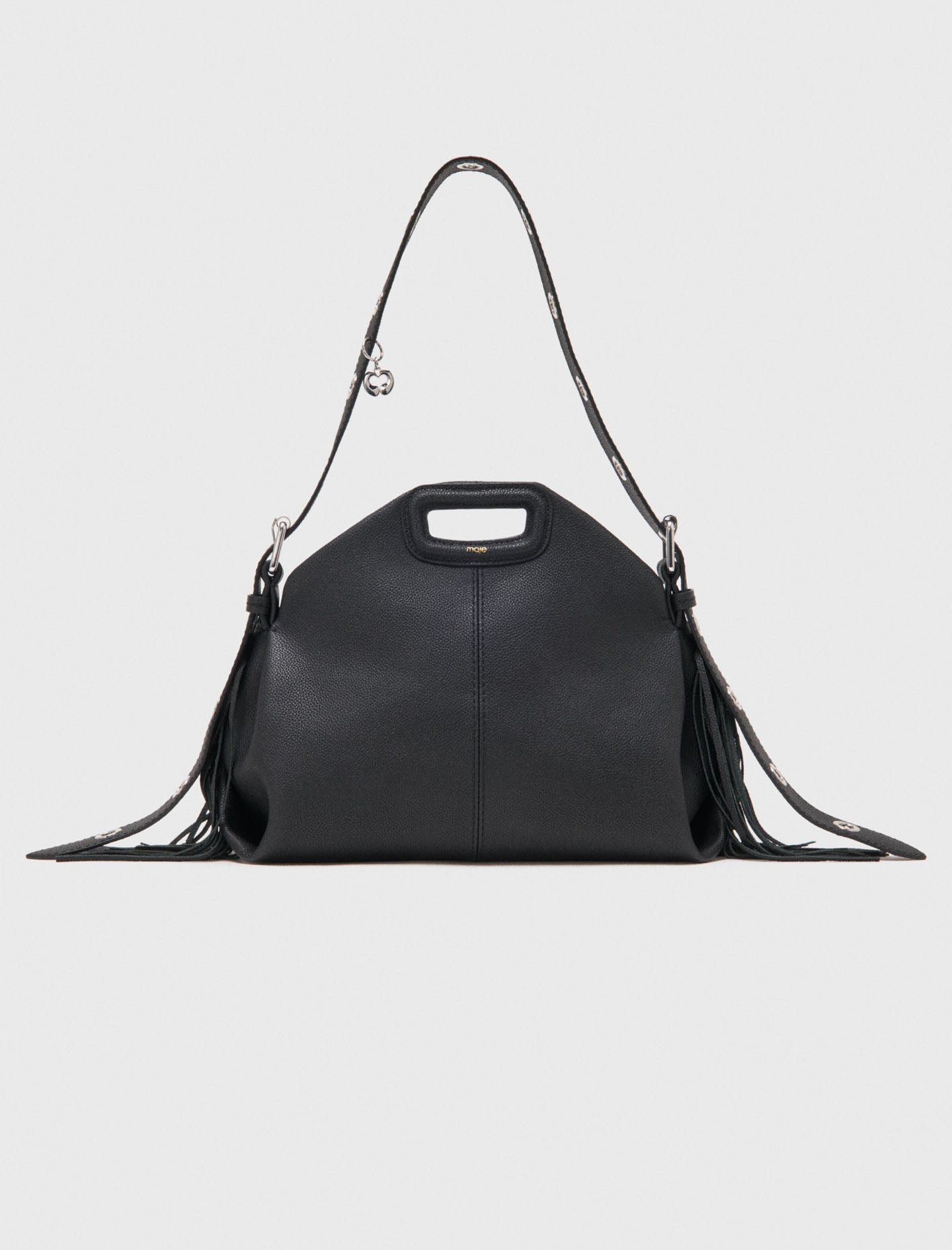 Grained leather Miss M bag Black