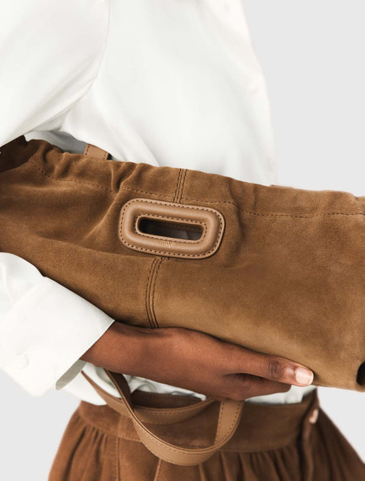 Suede Milpli Gazette Bag Camel