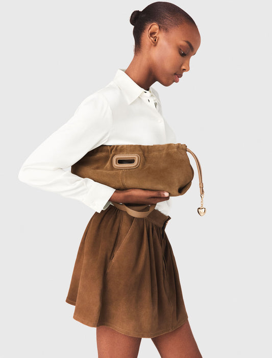 Suede Milpli Gazette Bag Camel