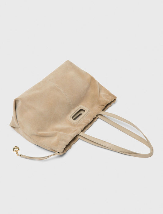 Suede Milpli Tote Bag Cappucino