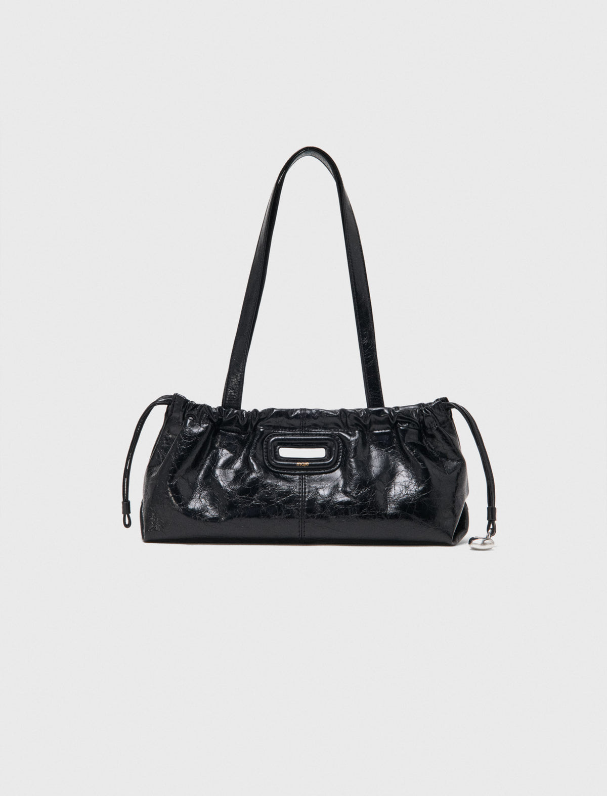 Crackled leather Milpli Gazette Black