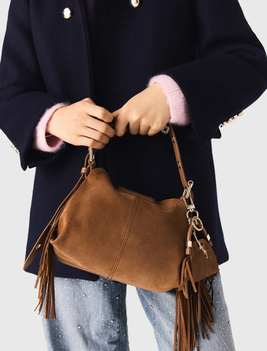 Miss M mini suede bag Camel