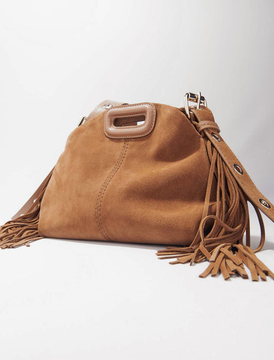 Miss M mini suede bag Camel