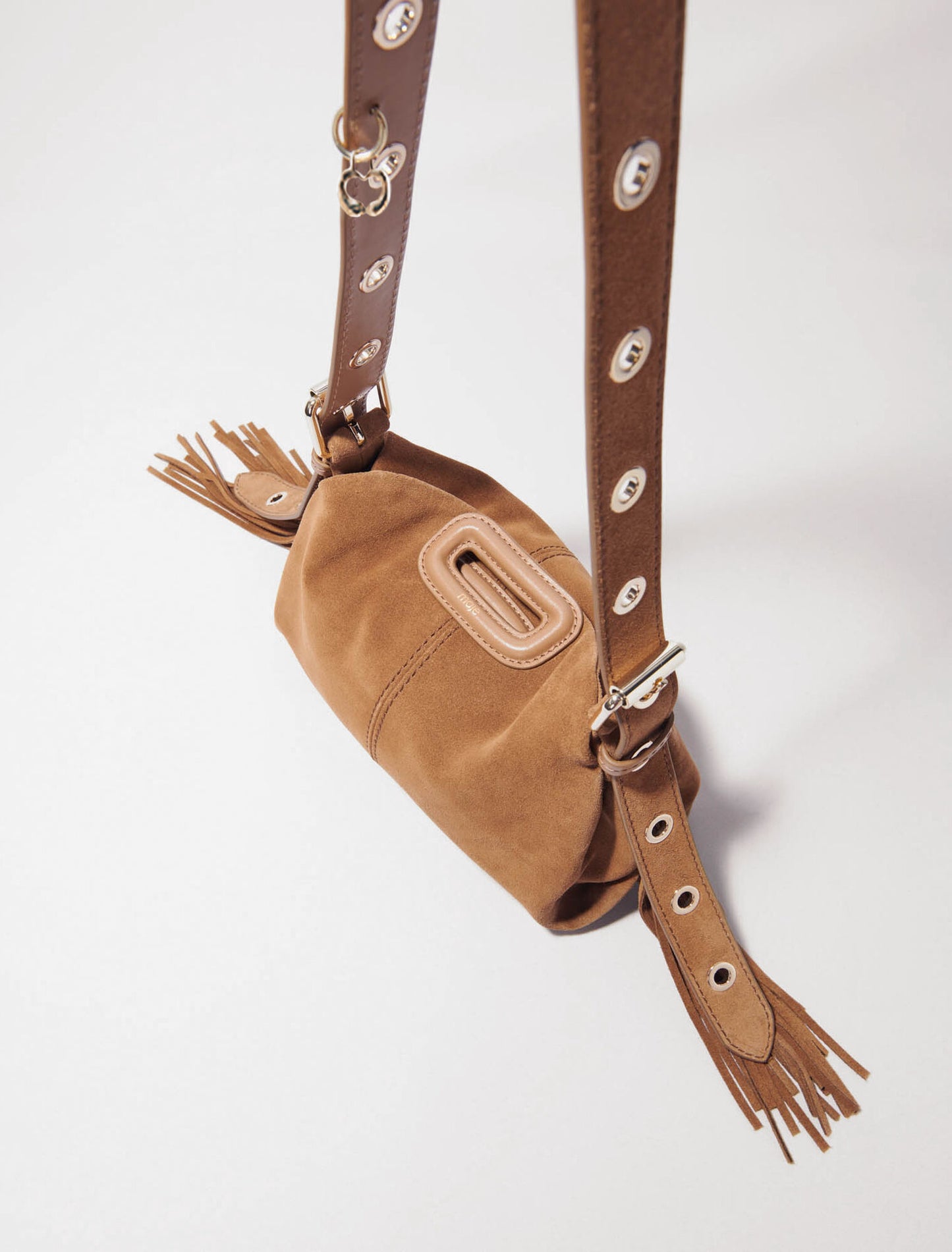 Miss M mini suede bag Camel