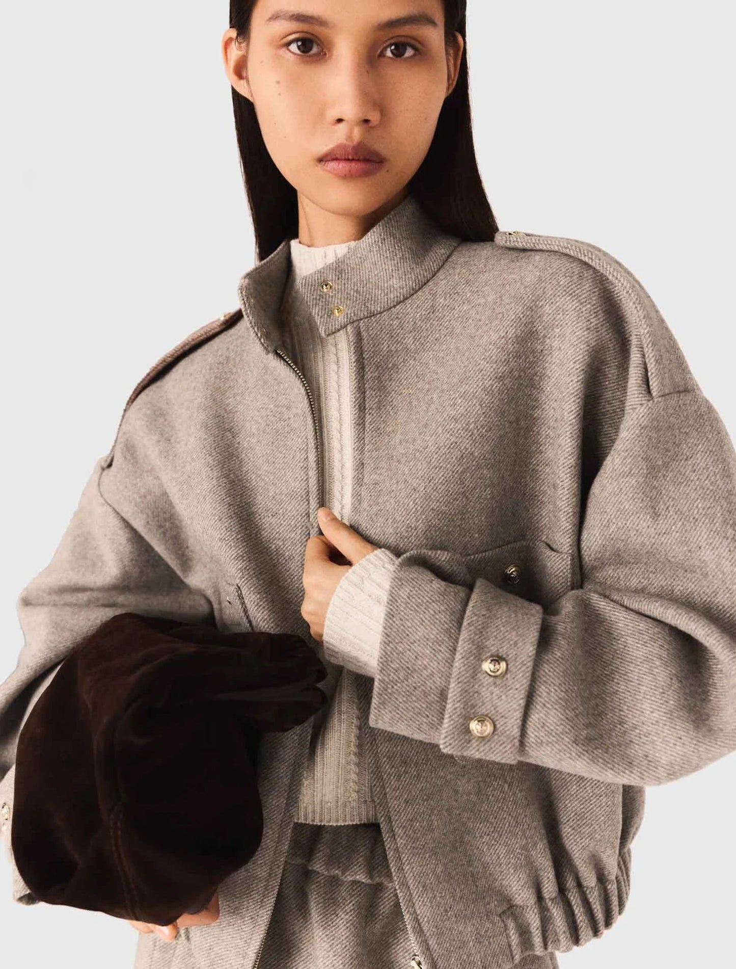 Mixed wool jacket