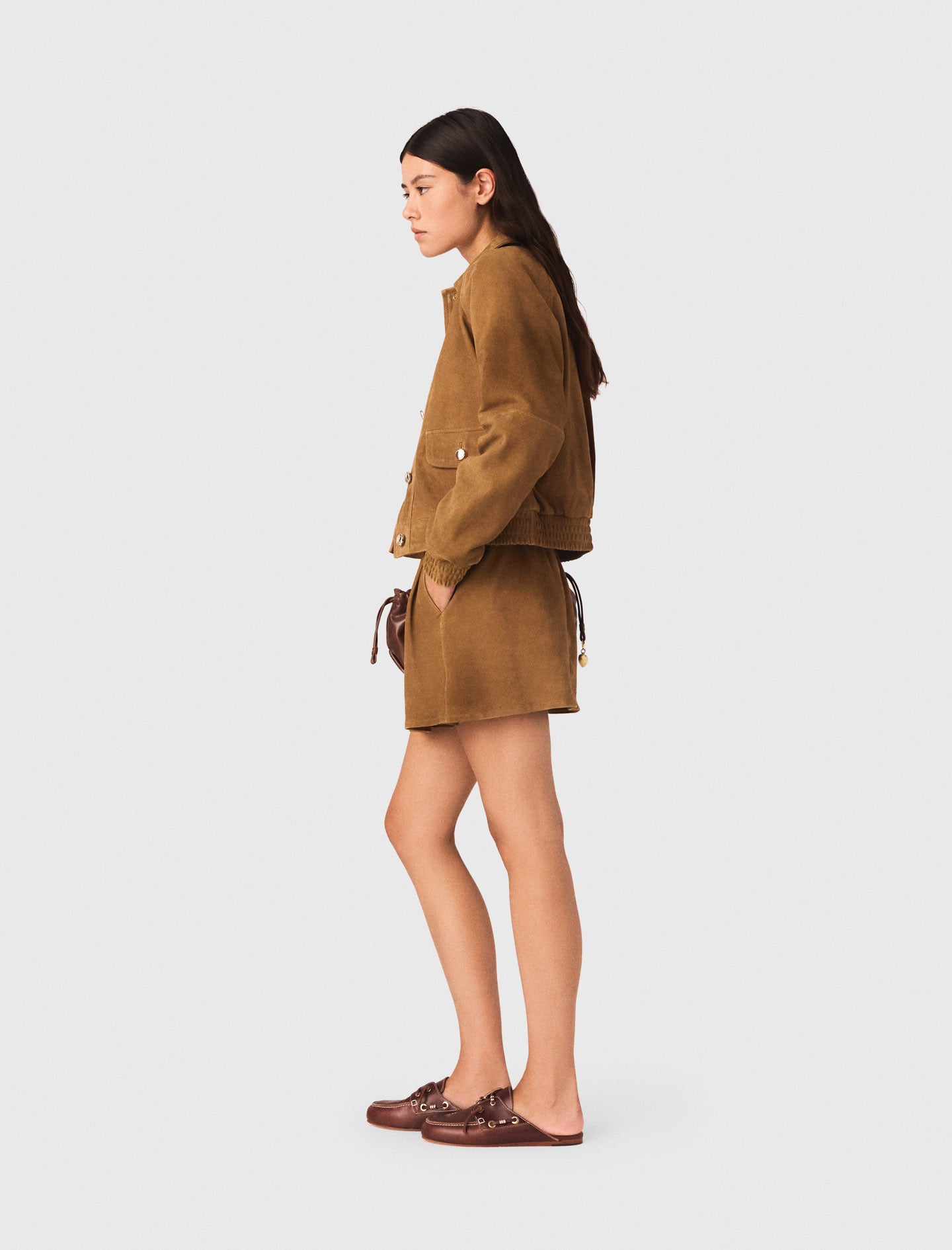 Suede Jacket Camel