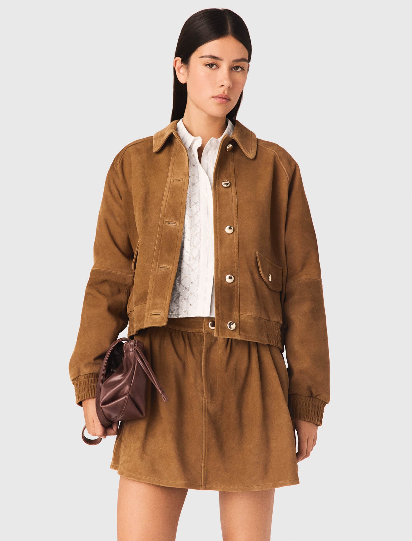 Suede Jacket Camel