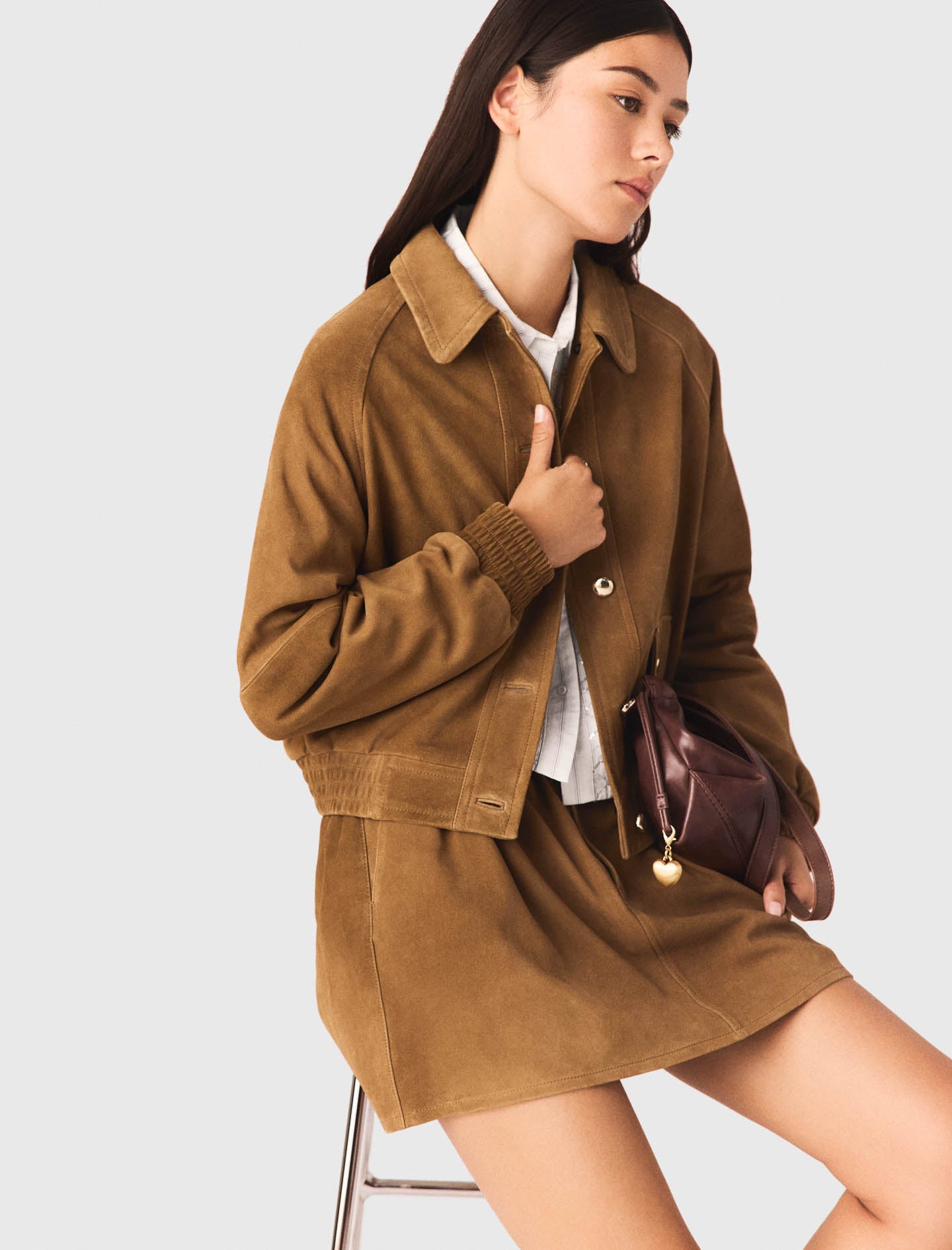 Suede Jacket Camel