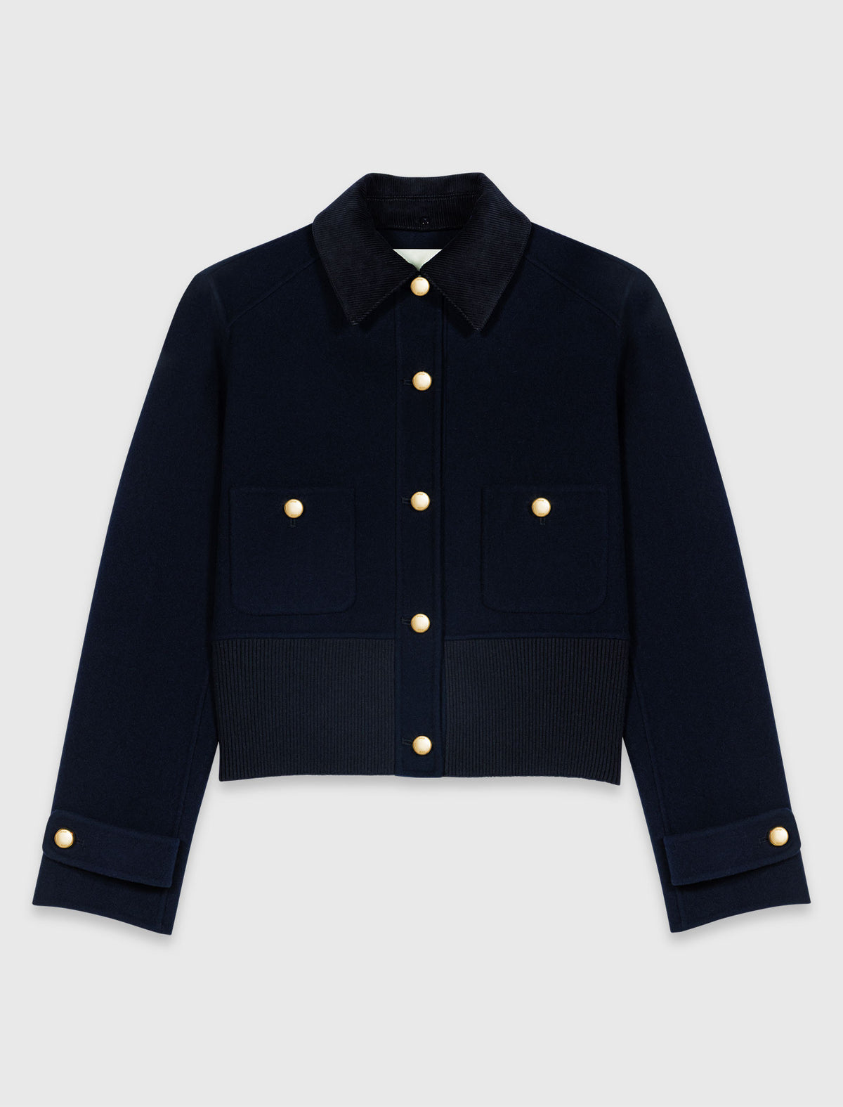 Short double-faced jacket Navy