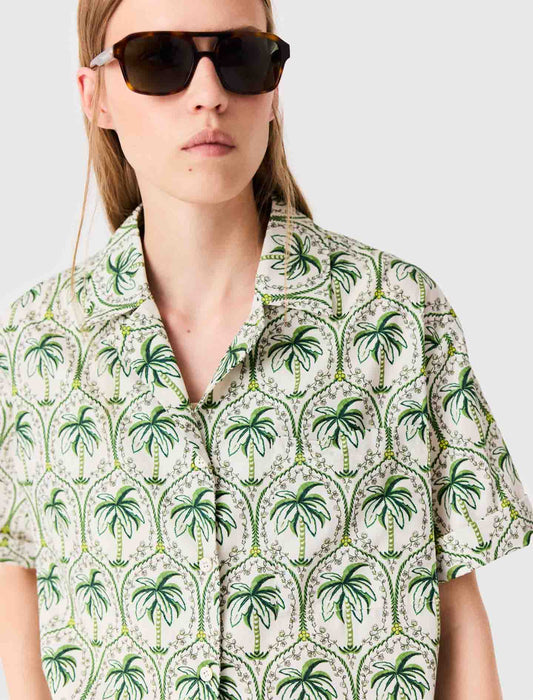 Patterned shirt Green Palm Tree