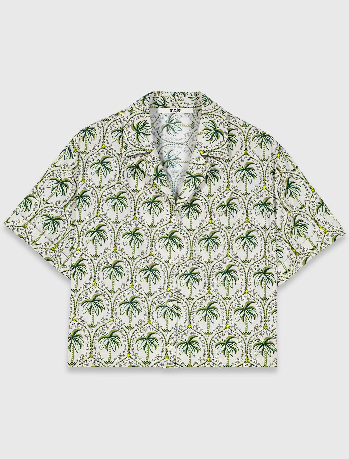 Patterned shirt Green Palm Tree